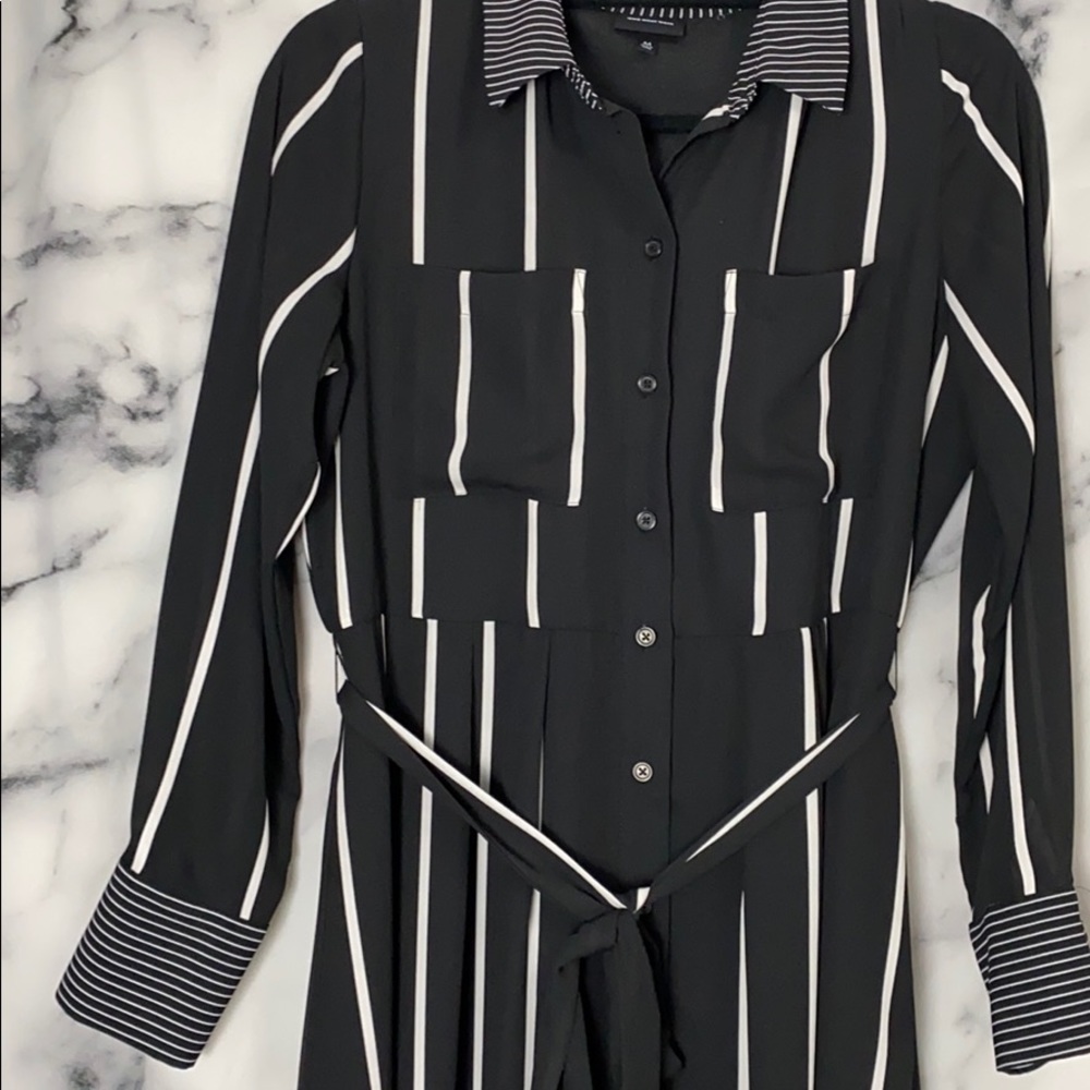 Black Striped Dress - Picture 2 of 6
